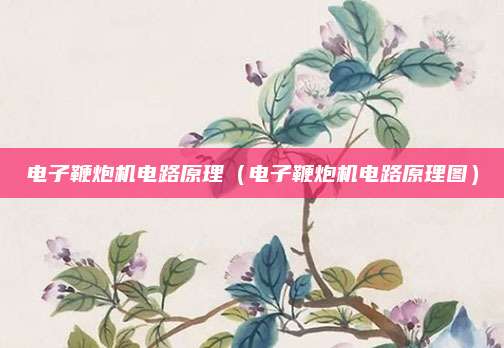 电子鞭炮机电路原理（电子鞭炮机电路原理图）