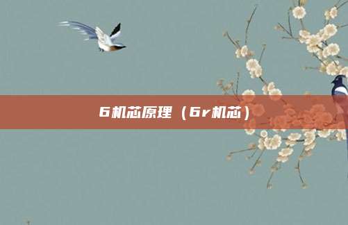 6机芯原理（6r机芯）