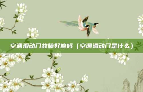 空调滑动门故障好修吗(空调滑动门是什么)