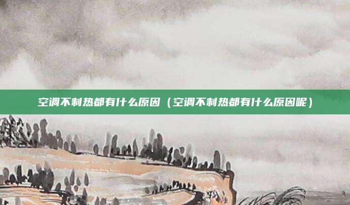 空调不制热都有什么原因(空调不制热都有什么原因呢)