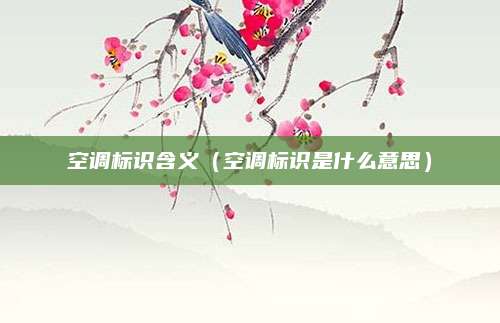 空调标识含义(空调标识是什么意思)