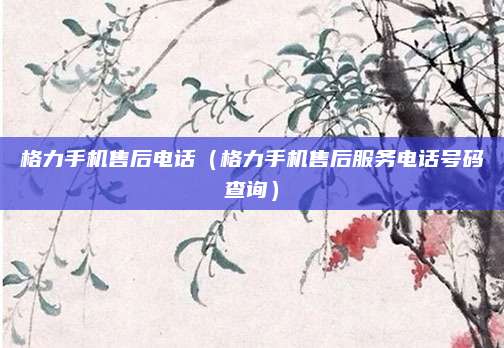 格力手机售后电话(格力手机售后服务电话号码查询)