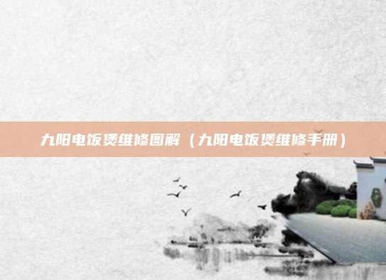 九阳电饭煲维修图解(九阳电饭煲维修手册)