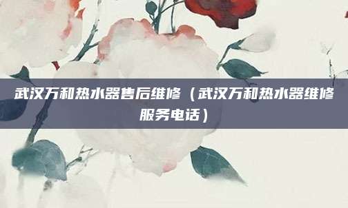 武汉万和热水器售后维修(武汉万和热水器维修服务电话)