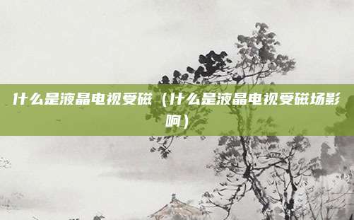 什么是液晶电视受磁(什么是液晶电视受磁场影响)