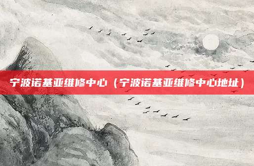 宁波诺基亚维修中心(宁波诺基亚维修中心地址)