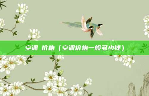 空调坲价格（空调价格一般多少钱）