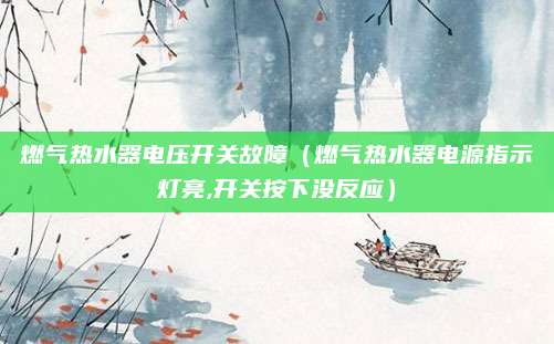 燃气热水器电压开关故障(燃气热水器电源指示灯亮,开关按下没反应)