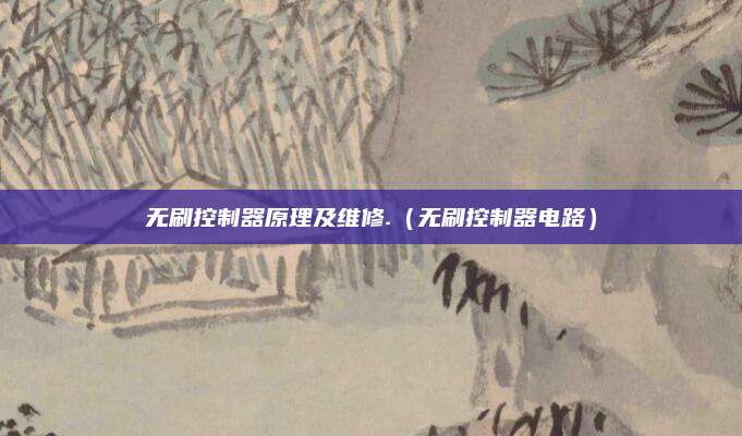 无刷控制器原理及维修.（无刷控制器电路）