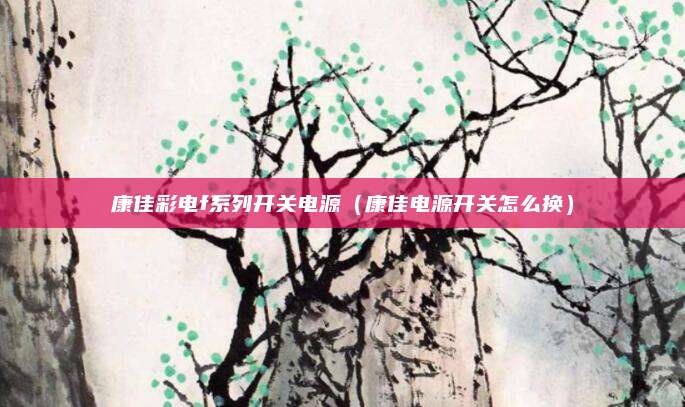 康佳彩电f系列开关电源（康佳电源开关怎么换）