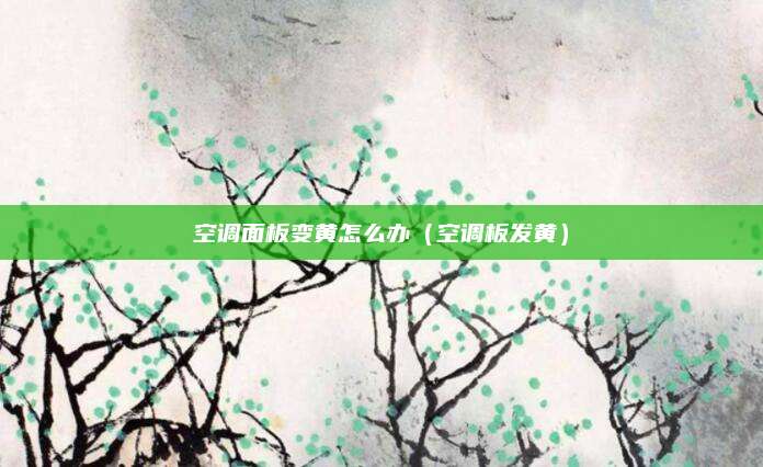 空调面板变黄怎么办（空调板发黄）