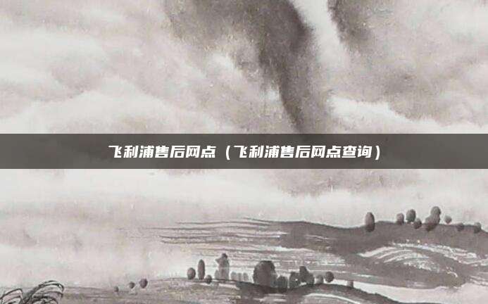 飞利浦售后网点（飞利浦售后网点查询）