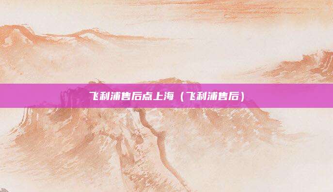 飞利浦售后点上海（飞利浦售后）