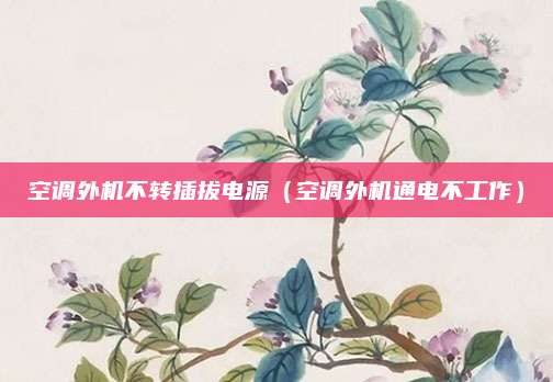 空调外机不转插拔电源(空调外机通电不工作)