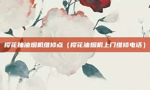 樱花抽油烟机维修点（樱花油烟机上门维修电话）