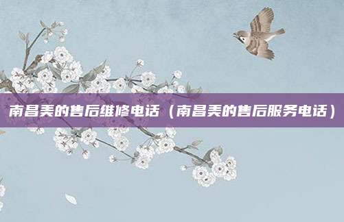 南昌美的售后维修电话(南昌美的售后服务电话)