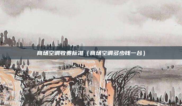 商场空调收费标准（商场空调多少钱一台）