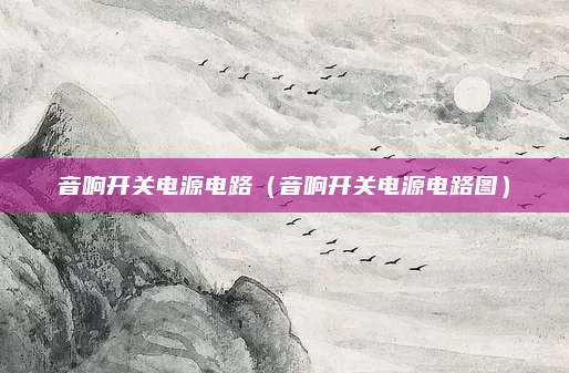 音响开关电源电路（音响开关电源电路图）