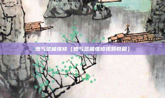 燃气蒸箱维修（燃气蒸箱维修视频教程）