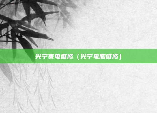 兴宁家电维修(兴宁电脑维修)
