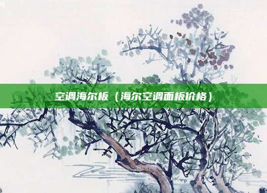 空调海尔板(海尔空调面板价格)