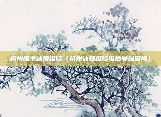杭州临平冰箱维修（杭州冰箱维修电话号码查询）