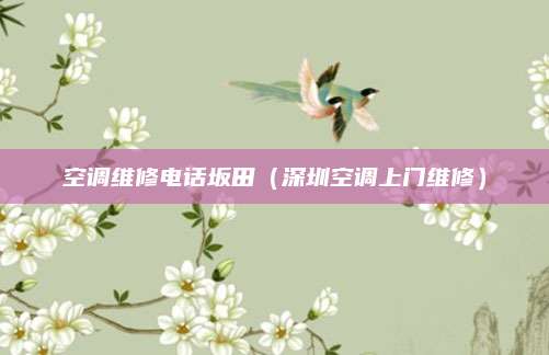 空调维修电话坂田(深圳空调上门维修)