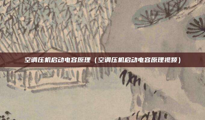 空调压机启动电容原理（空调压机启动电容原理视频）