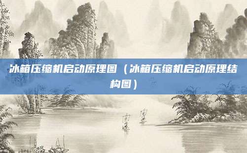 冰箱压缩机启动原理图(冰箱压缩机启动原理结构图)