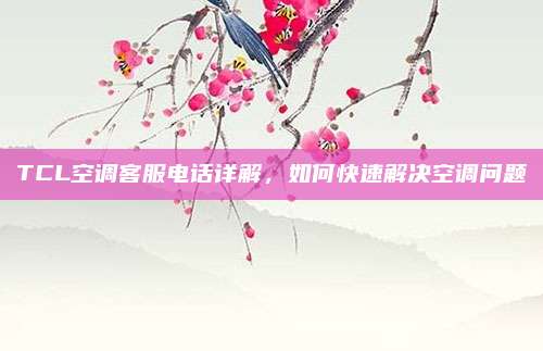TCL空调客服电话详解，如何快速解决空调问题