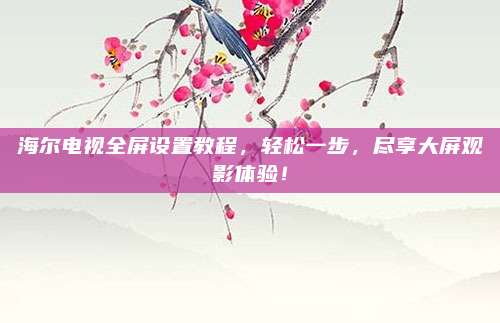 海尔电视全屏设置教程，轻松一步，尽享大屏观影体验！