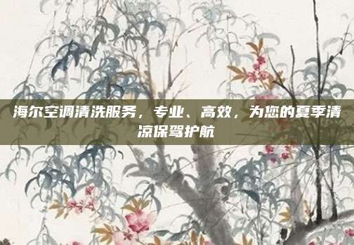 海尔空调清洗服务,专业、高效,为您的夏季清凉保驾护航