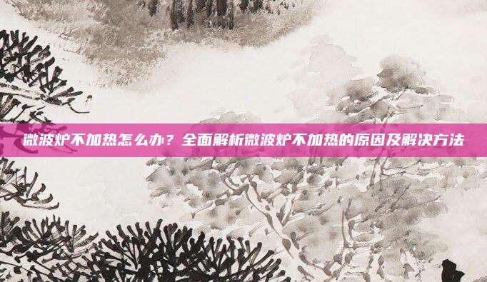 微波炉不加热怎么办?全面解析微波炉不加热的原因及解决方法