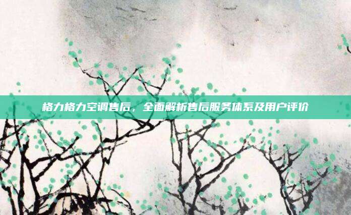 格力格力空调售后，全面解析售后服务体系及用户评价