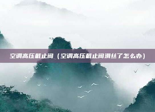 空调高压截止阀（空调高压截止阀滑丝了怎么办）