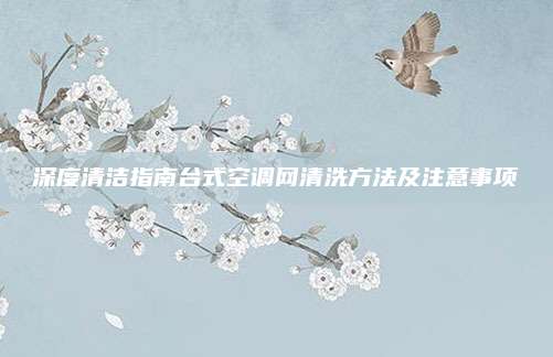 深度清洁指南台式空调网清洗方法及注意事项