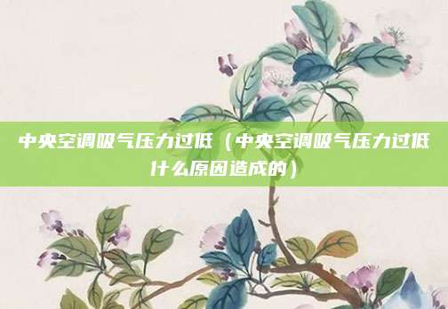 中央空调吸气压力过低（中央空调吸气压力过低什么原因造成的）