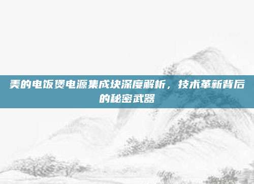 美的电饭煲电源集成块深度解析,技术革新背后的秘密武器