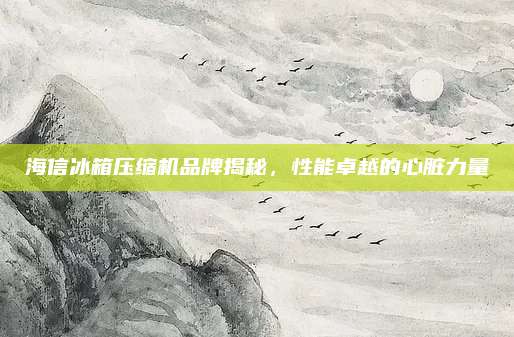 海信冰箱压缩机品牌揭秘,性能卓越的心脏力量