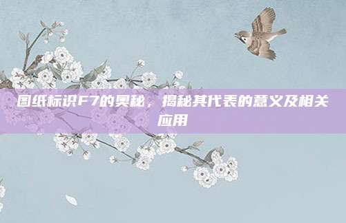 图纸标识F7的奥秘,揭秘其代表的意义及相关应用