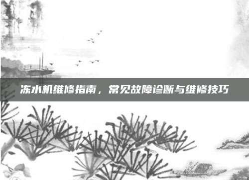 冻水机维修指南,常见故障诊断与维修技巧