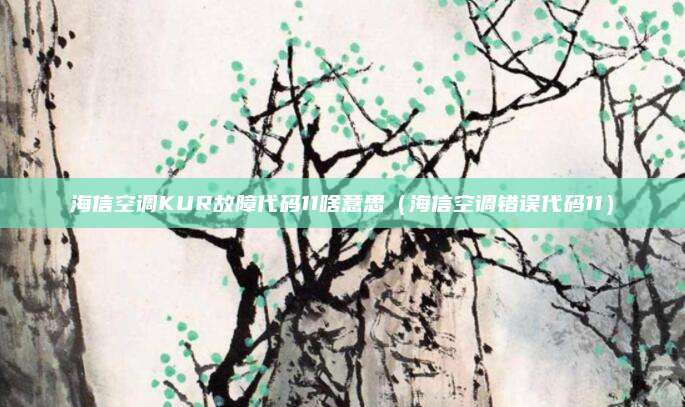 海信空调KUR故障代码11啥意思（海信空调错误代码11）