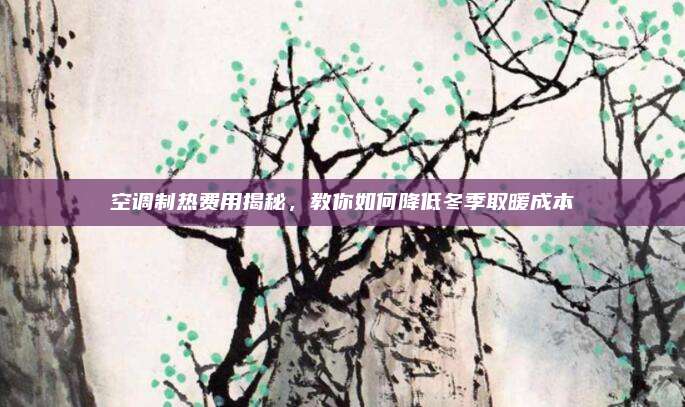 空调制热费用揭秘，教你如何降低冬季取暖成本