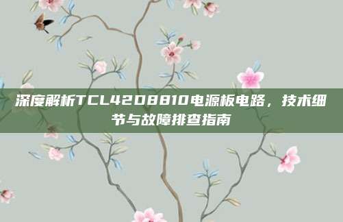 深度解析TCL42D8810电源板电路，技术细节与故障排查指南
