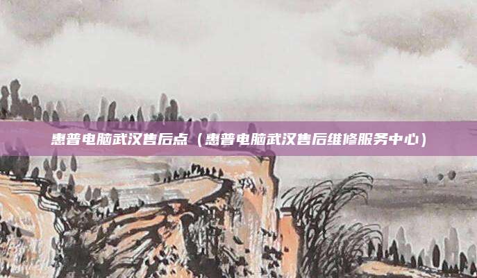 惠普电脑武汉售后点（惠普电脑武汉售后维修服务中心）