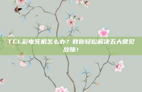 TCL彩电死机怎么办？教你轻松解决五大常见故障！