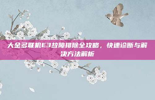 大金多联机E3故障排除全攻略，快速诊断与解决方法解析