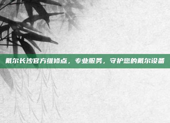 戴尔长沙官方维修点,专业服务,守护您的戴尔设备