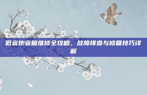 低音炮音箱维修全攻略，故障排查与修复技巧详解