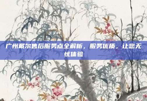 广州戴尔售后服务点全解析，服务优质，让您无忧体验